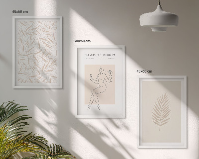 Cadre photo mural Motifs botaniques minimalistes