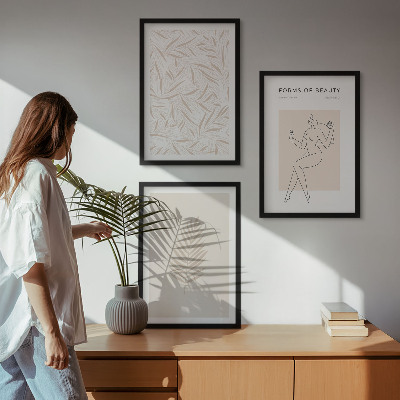 Cadre photo mural Motifs botaniques minimalistes