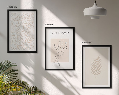 Cadre photo mural Motifs botaniques minimalistes