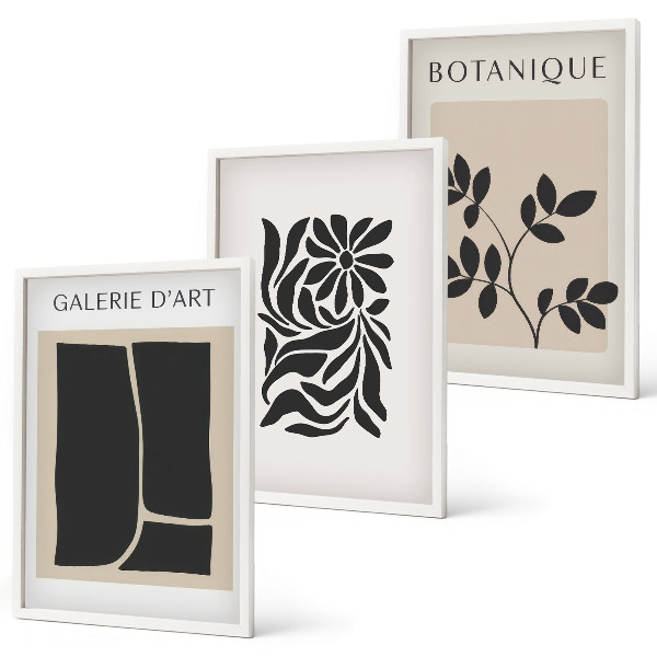 Cadre photo mural Motifs végétaux abstraits