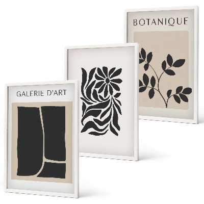 Cadre photo mural Motifs végétaux abstraits