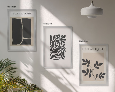 Cadre photo mural Motifs végétaux abstraits