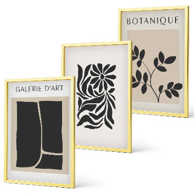 Cadre photo mural Motifs végétaux abstraits