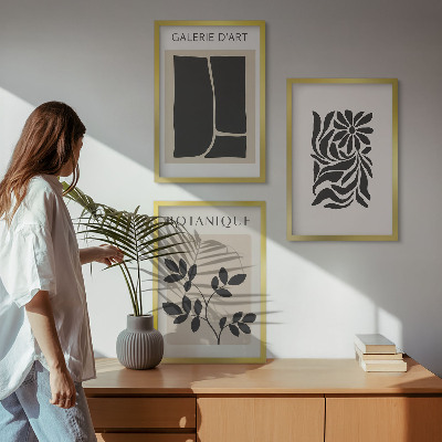 Cadre photo mural Motifs végétaux abstraits
