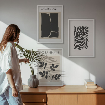 Cadre photo mural Motifs végétaux abstraits