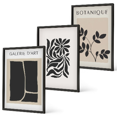 Cadre photo mural Motifs végétaux abstraits