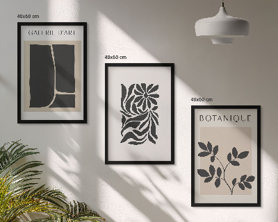 Cadre photo mural Motifs végétaux abstraits