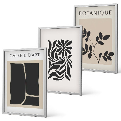 Cadre photo mural Motifs végétaux abstraits