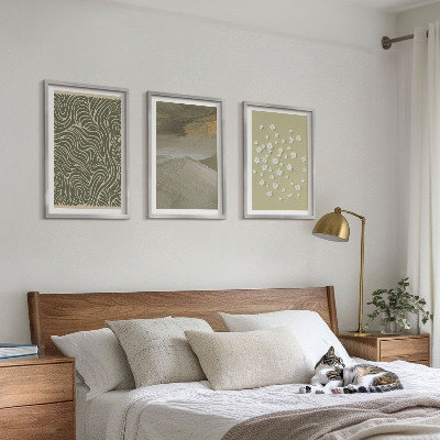 Cadre photo mural Motifs floraux abstraits ondulés