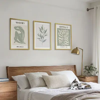 Cadre photo mural motif bohème style aquarelle de Matisse