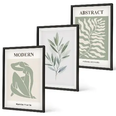 Cadre photo mural motif bohème style aquarelle de Matisse