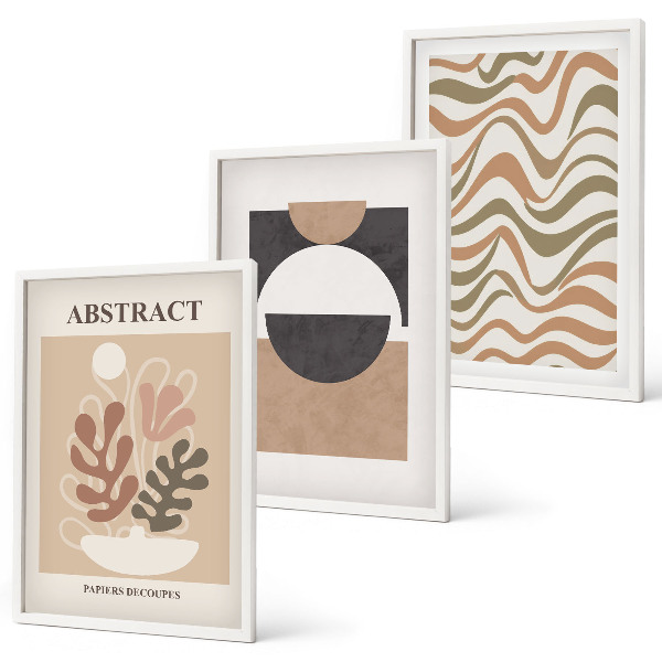Cadre photo mural Motifs de formes abstraites