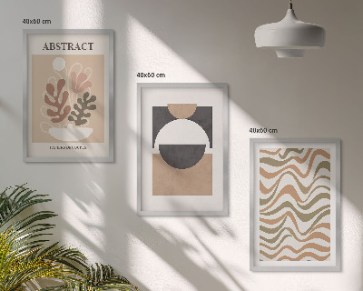 Cadre photo mural Motifs de formes abstraites