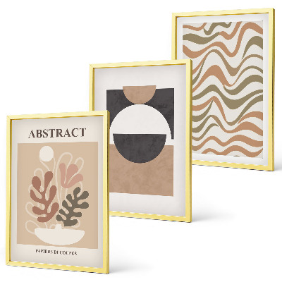 Cadre photo mural Motifs de formes abstraites