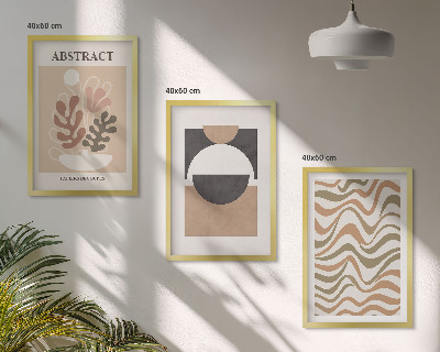 Cadre photo mural Motifs de formes abstraites