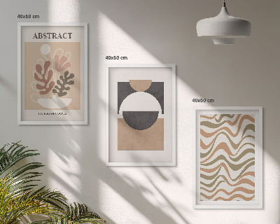 Cadre photo mural Motifs de formes abstraites