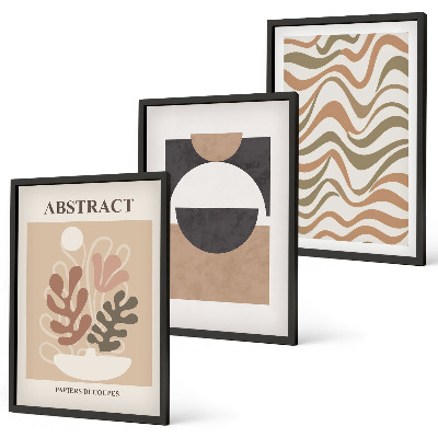 Cadre photo mural Motifs de formes abstraites
