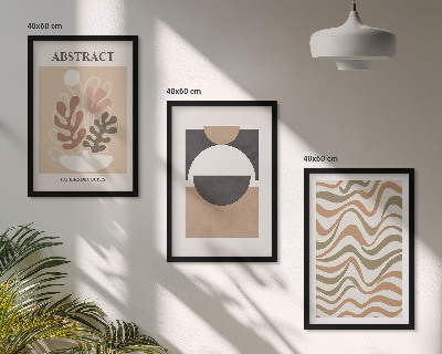 Cadre photo mural Motifs de formes abstraites