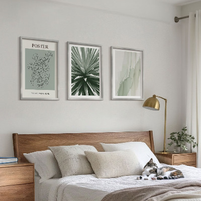 Cadre photo mural Motifs végétaux en vert