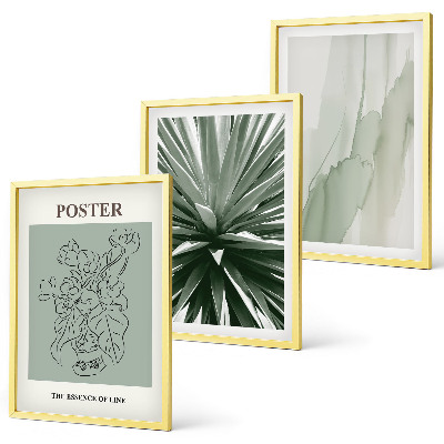 Cadre photo mural Motifs végétaux en vert