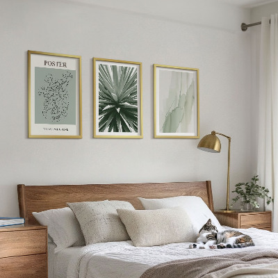 Cadre photo mural Motifs végétaux en vert