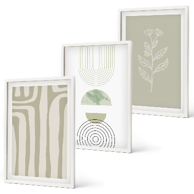 Cadre photo mural Motifs géométriques végétaux
