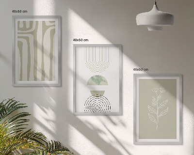 Cadre photo mural Motifs géométriques végétaux