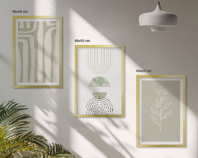 Cadre photo mural Motifs géométriques végétaux