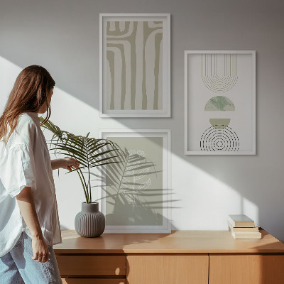 Cadre photo mural Motifs géométriques végétaux