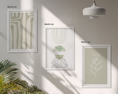 Cadre photo mural Motifs géométriques végétaux