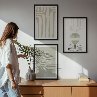 Cadre photo mural Motifs géométriques végétaux