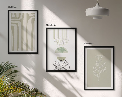 Cadre photo mural Motifs géométriques végétaux