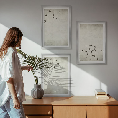 Cadre photo mural Peinture d'oiseau minimaliste
