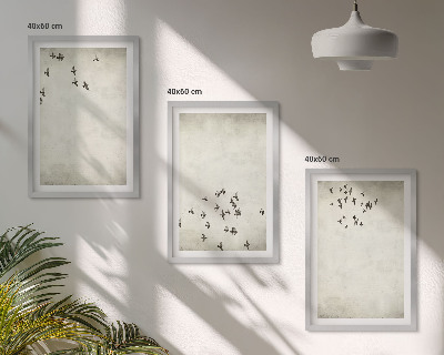 Cadre photo mural Peinture d'oiseau minimaliste