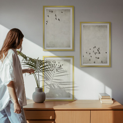 Cadre photo mural Peinture d'oiseau minimaliste