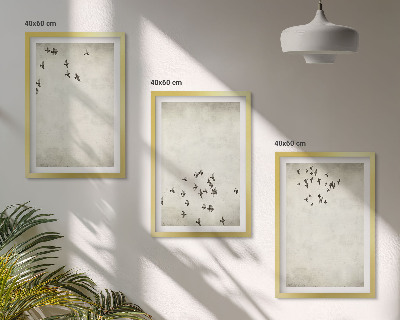 Cadre photo mural Peinture d'oiseau minimaliste