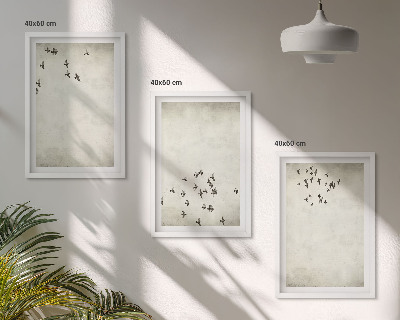Cadre photo mural Peinture d'oiseau minimaliste