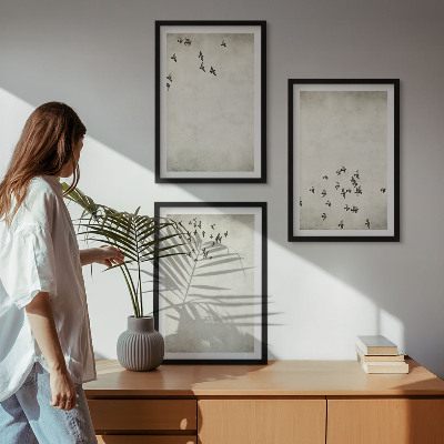 Cadre photo mural Peinture d'oiseau minimaliste
