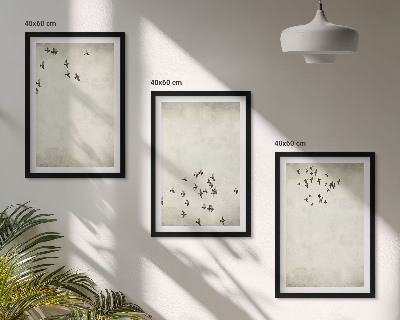 Cadre photo mural Peinture d'oiseau minimaliste