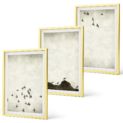 Cadre photo mural Oiseaux en vol style minimaliste