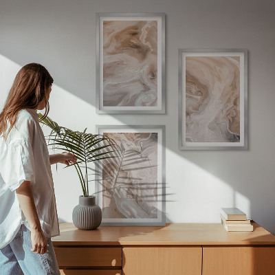 Cadre photo mural Textures abstraites de marbre