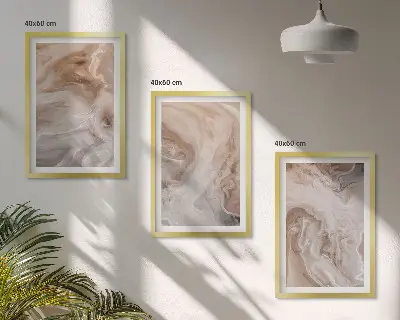 Cadre photo mural avec motifs de textures en marbre abstrait