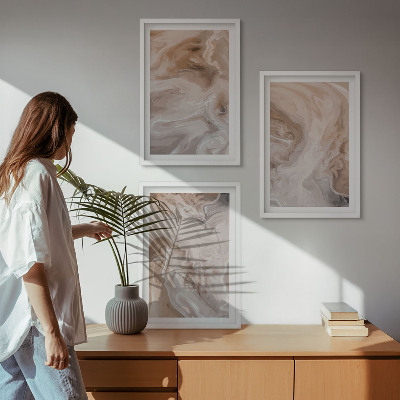 Cadre photo mural Textures abstraites de marbre