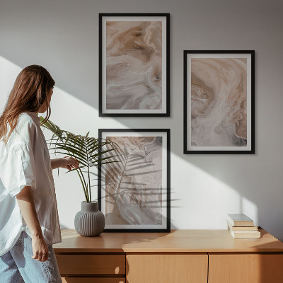 Cadre photo mural Textures abstraites de marbre