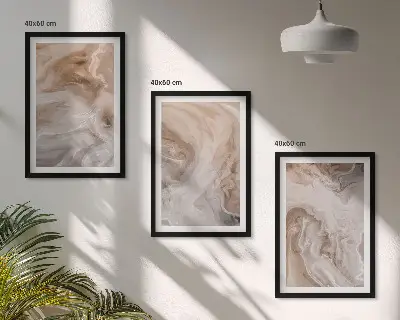 Cadre photo mural avec motifs de textures en marbre abstrait