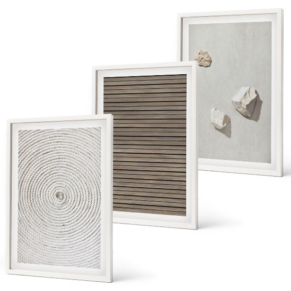 Cadre photo mural Textures naturelles bois pierre
