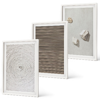 Cadre photo mural Textures naturelles bois pierre