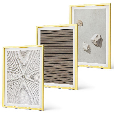 Cadre photo mural Textures naturelles bois pierre