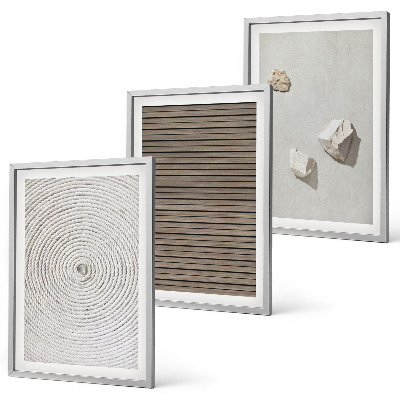 Cadre photo mural Textures naturelles bois pierre