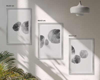 Lot de 3 tableaux pour salon Éclaboussures de peinture d'art abstrait